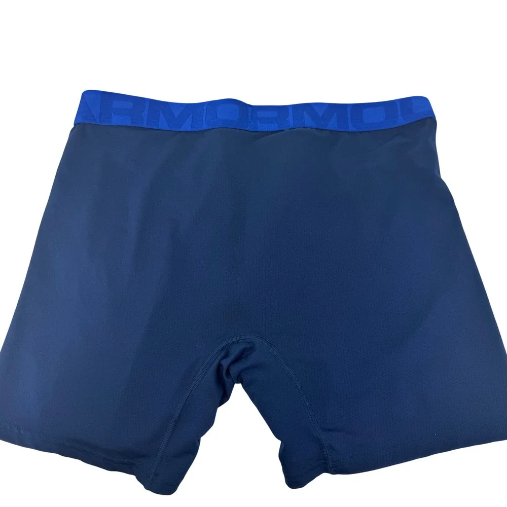 Under Armour Men Tech‎ Boxer Briefs Navy Blue Size LG
